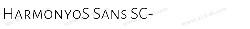 Harmony0S Sans SC字体转换